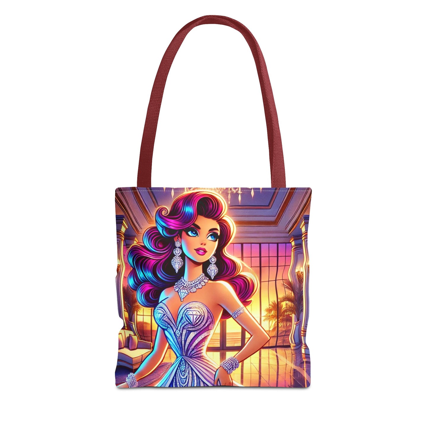 "Elegance Suits Me" (Purple) - Tote Bag (AOP)