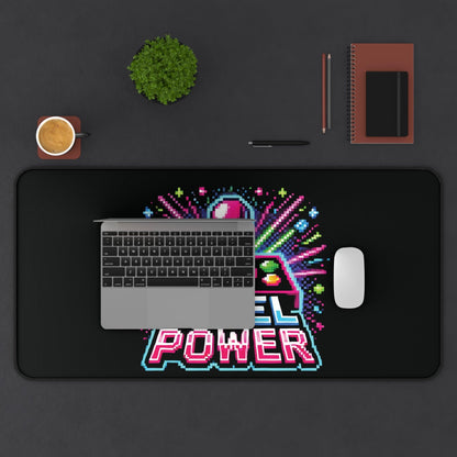 "Pixel Power" - Desk Mat - Creatively Designed Shop