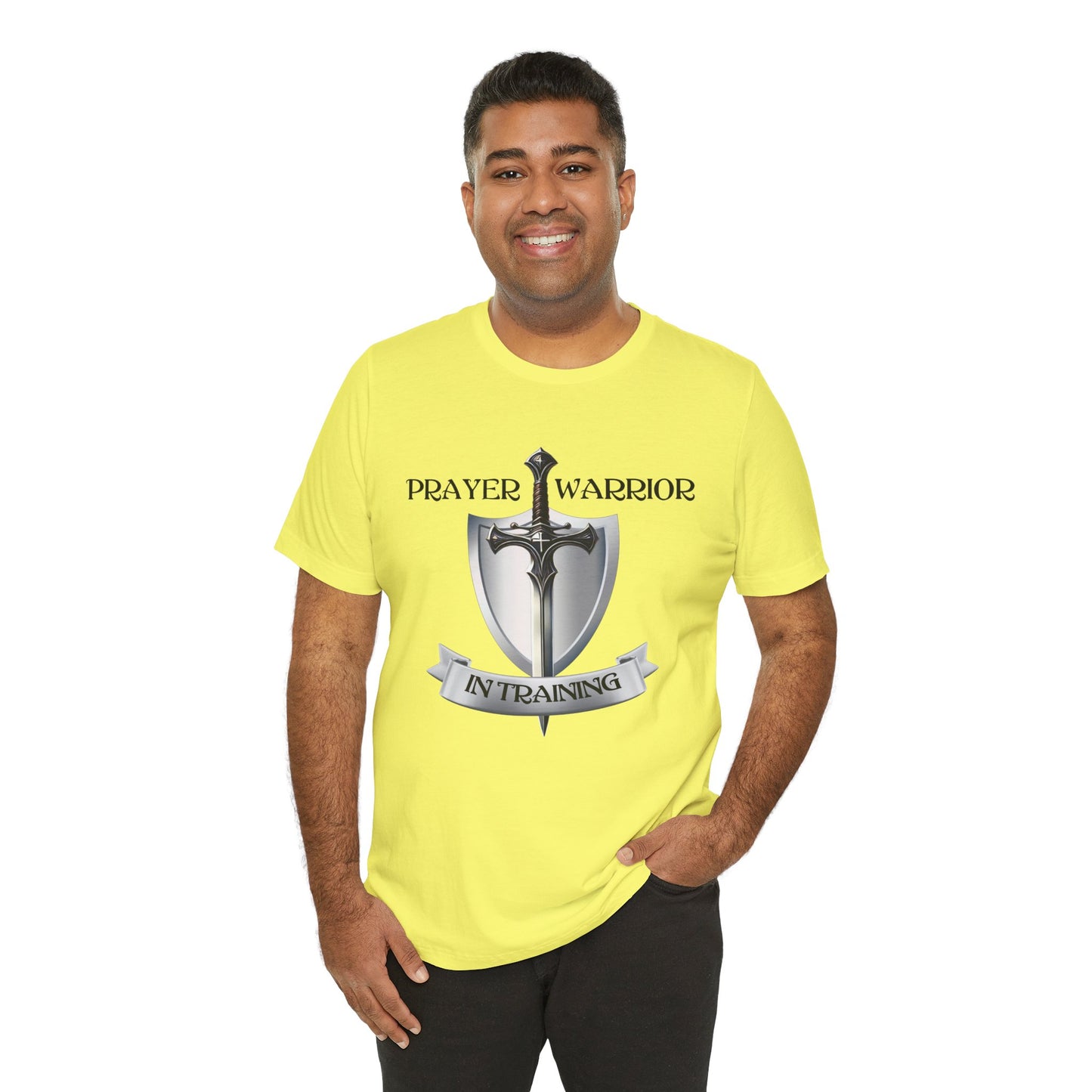 Prayer Warrior in Training - Unisex Jersey Short Sleeve Tee