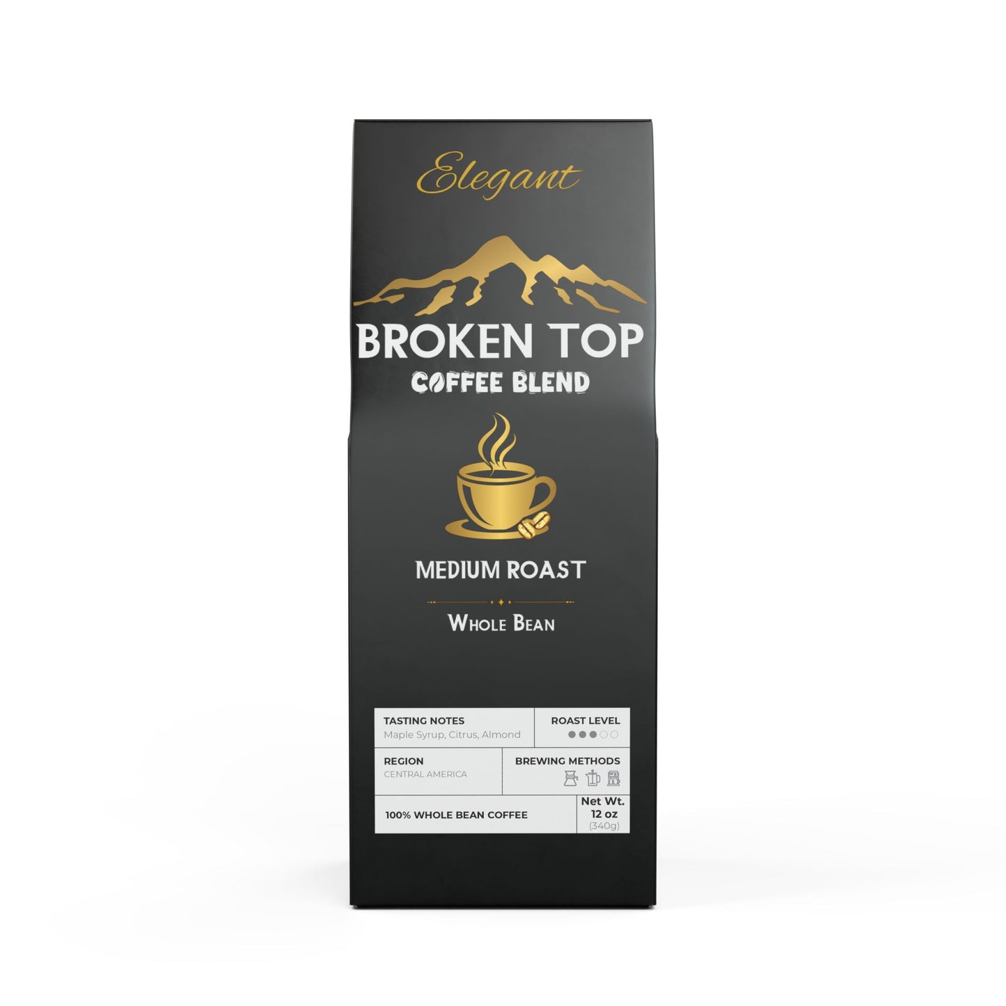 Elegant Broken Top Coffee Blend (Medium Roast)