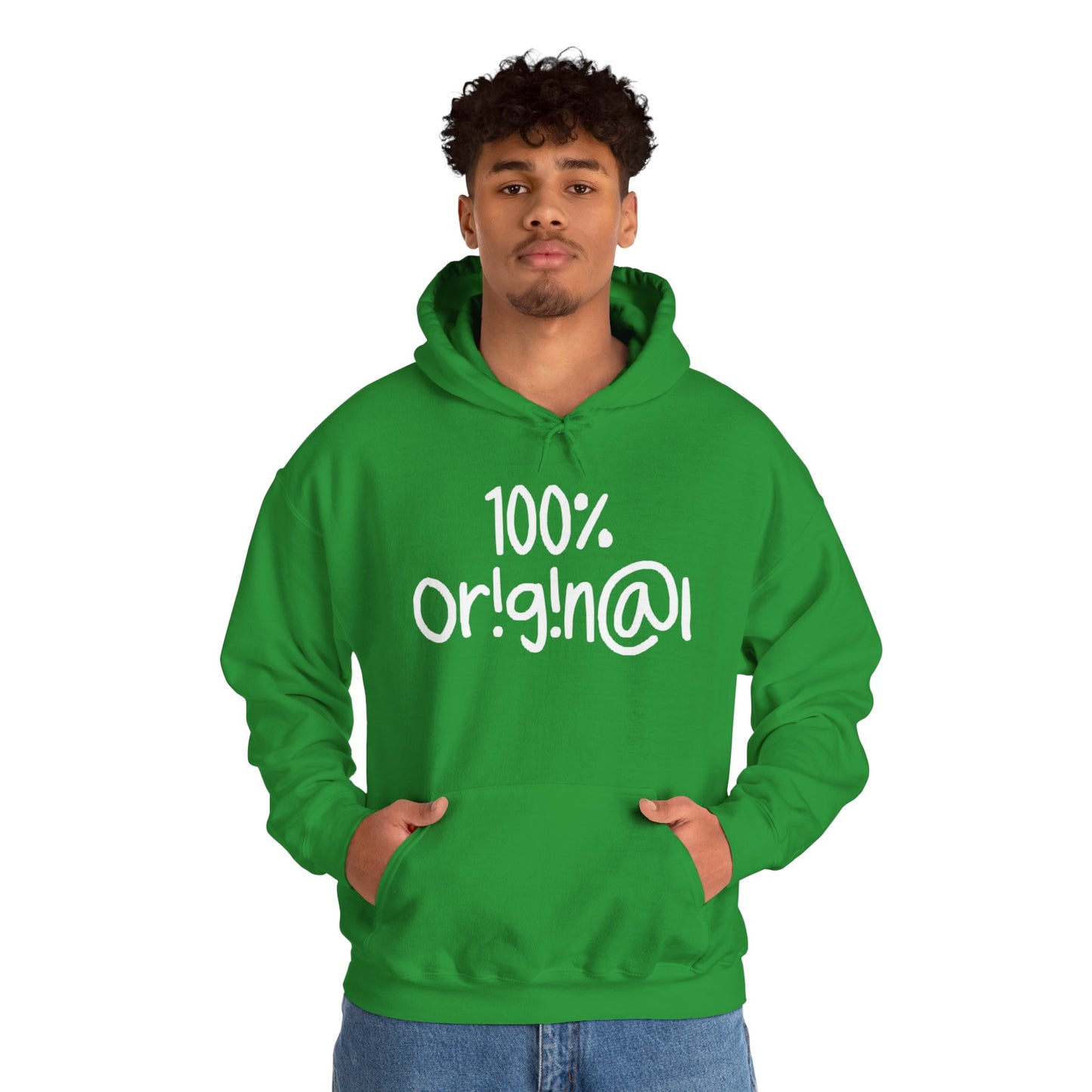 "100% Or!g!n@l" - Unisex Heavy Blend™ Hooded Sweatshirt