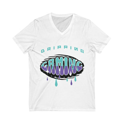 Dripping & Gaming - Unisex Jersey Short Sleeve V-Neck Tee