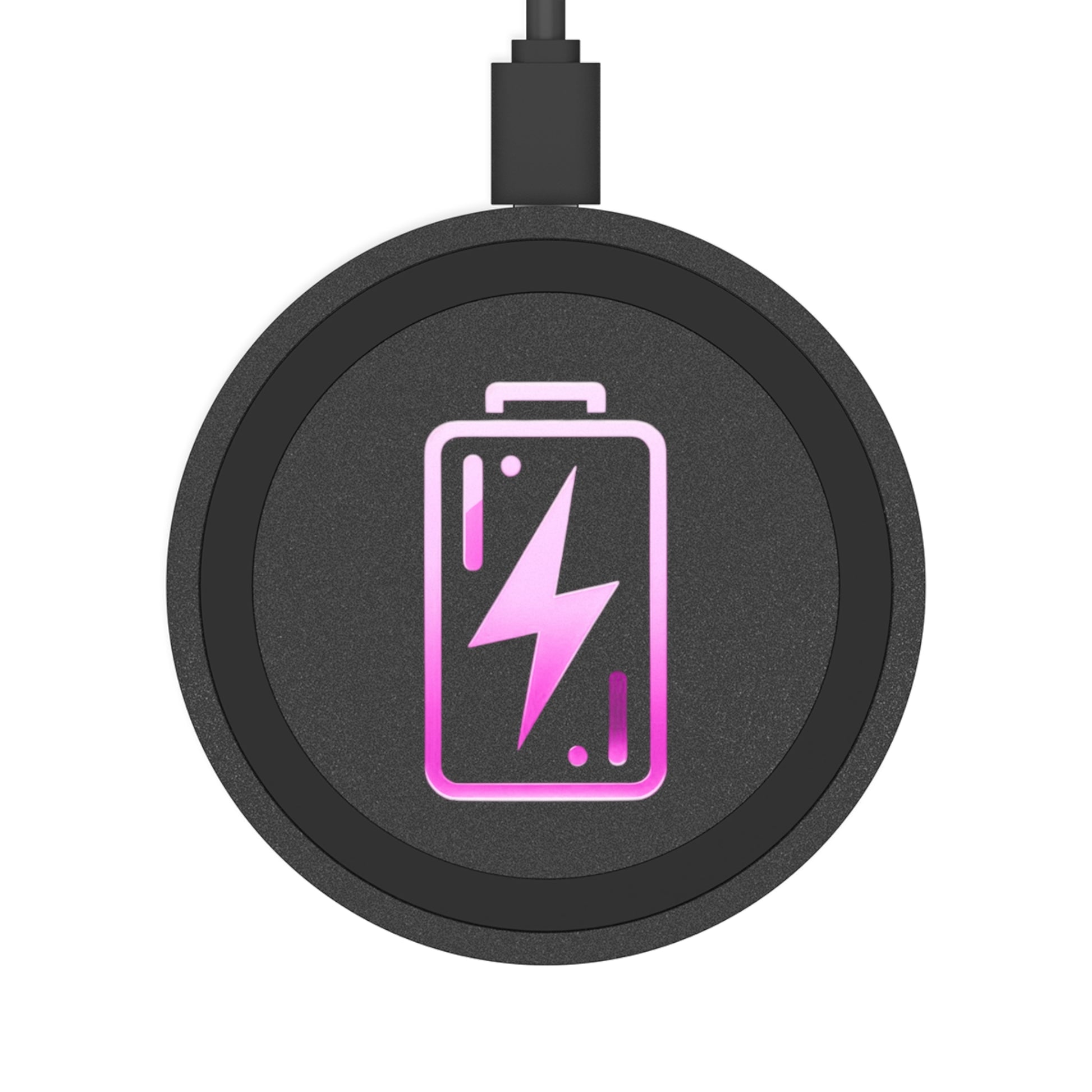 Charging Icon (Pink) - Quake Wireless Charging Pad - Creatively Designed Shop