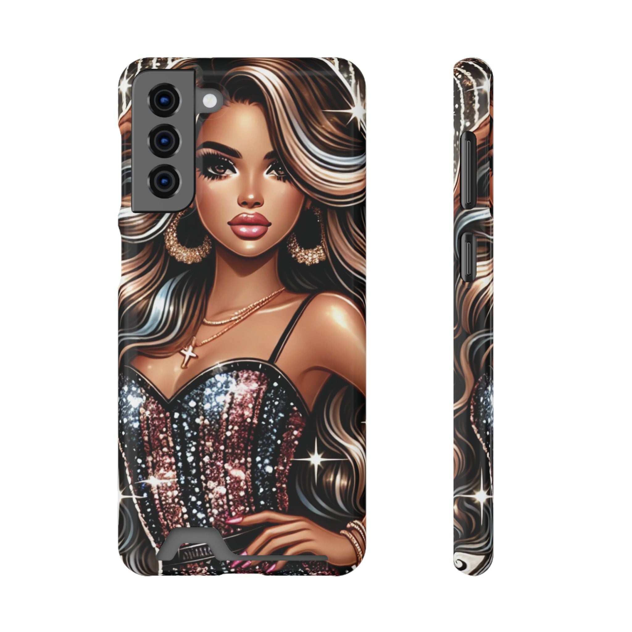 "Beautiful" - Phone Case With Card Holder