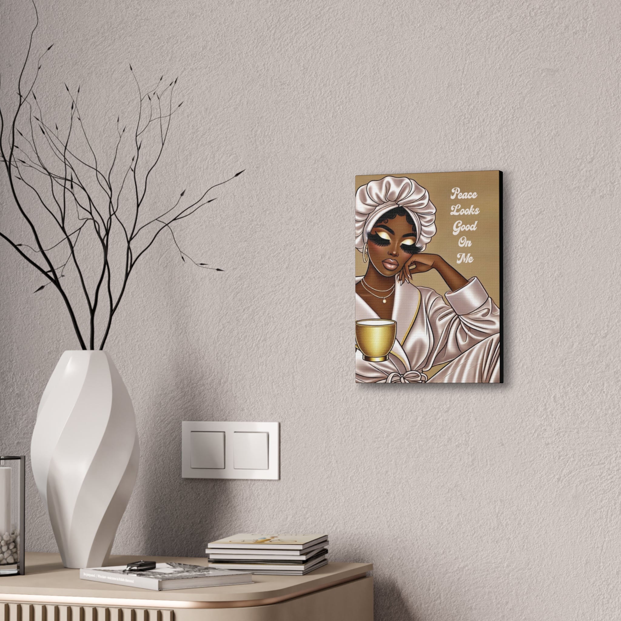 Peace Looks Good On Me - Canvas Art