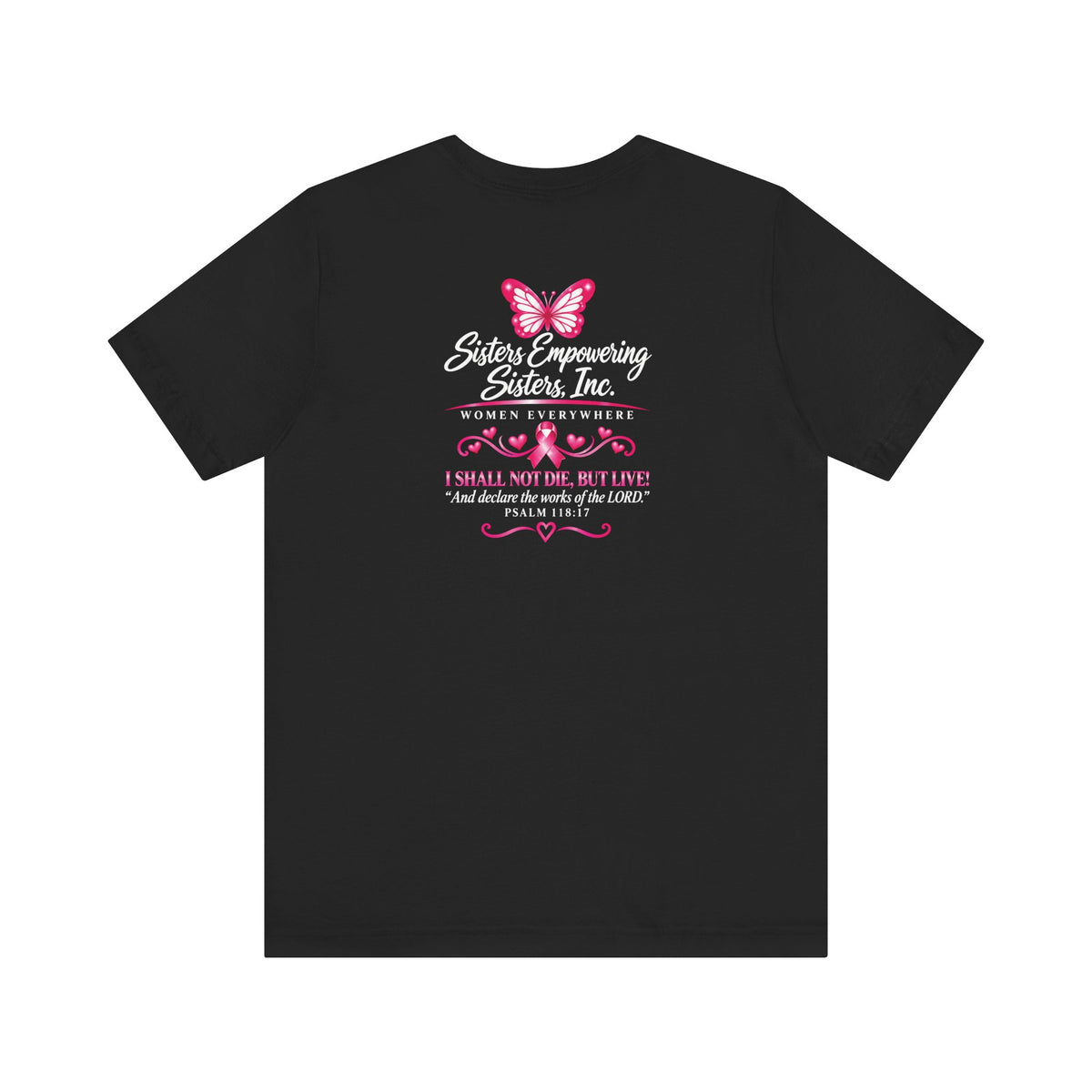 2026 Featured: Sisters Empowering Sisters Breast Cancer Awareness Tee | Front & Back Print