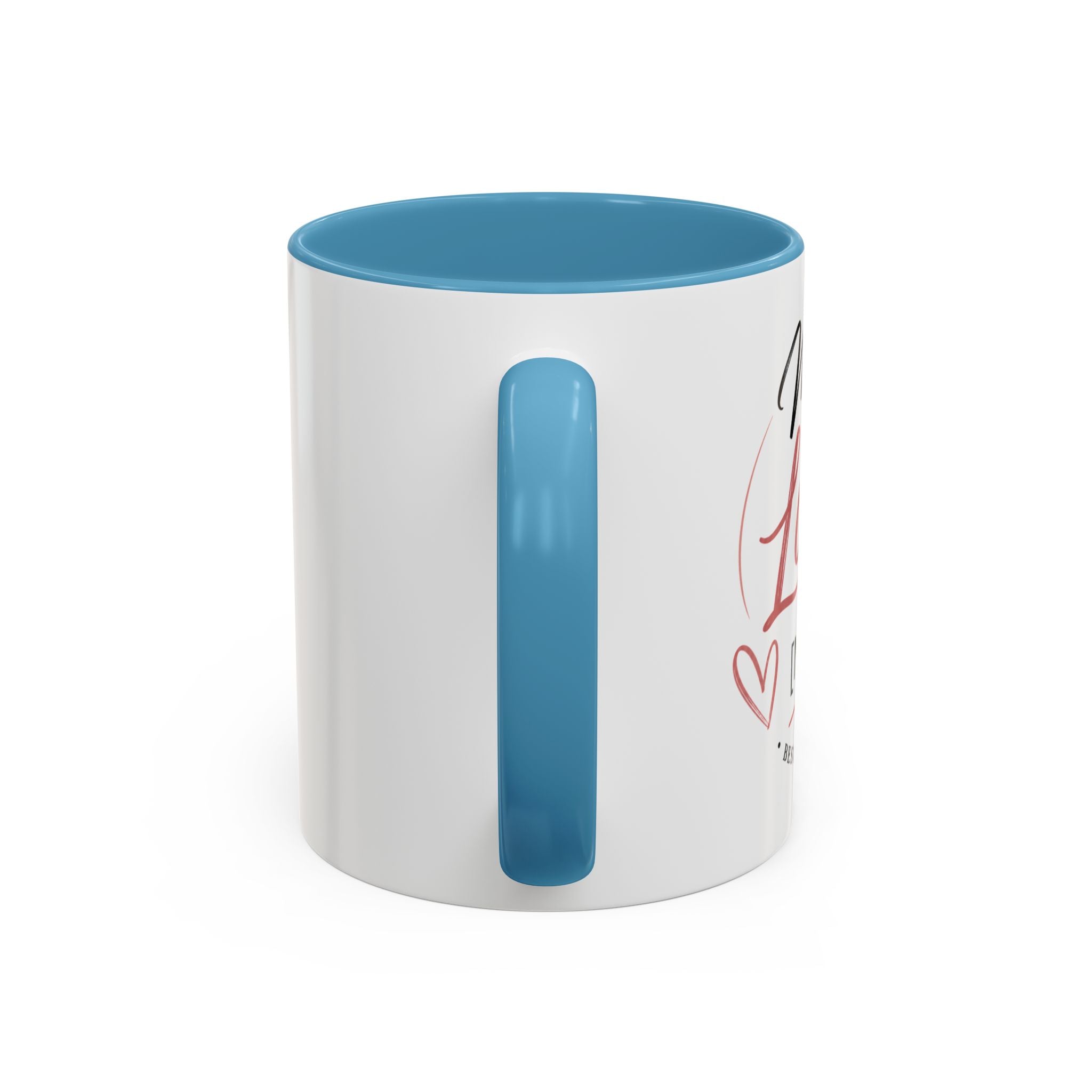 💖 Made With Love For [Name] – Best Mom. Always. - Personalized Accent Coffee Mug