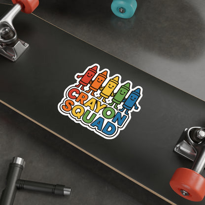 Crayon Squad - Die-Cut Sticker