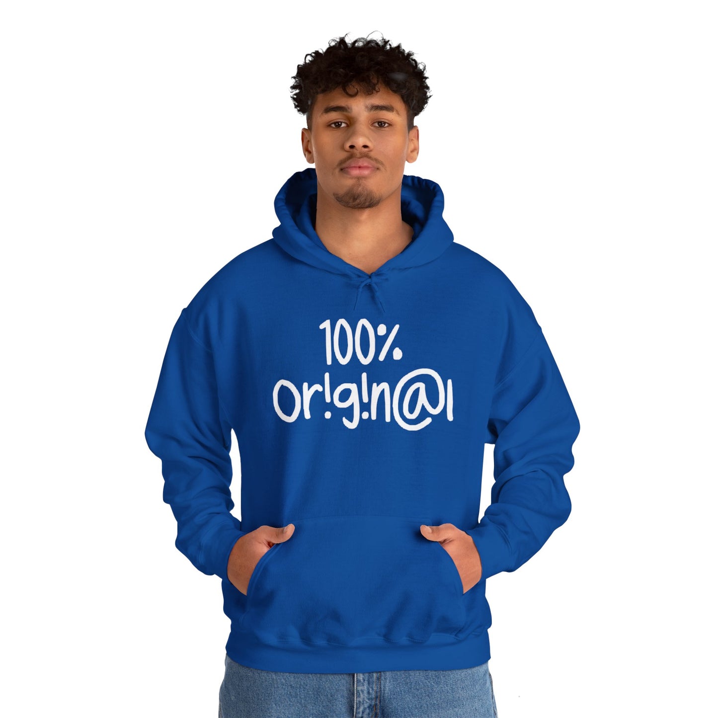 "100% Or!g!n@l" - Unisex Heavy Blend™ Hooded Sweatshirt - Creatively Designed Shop