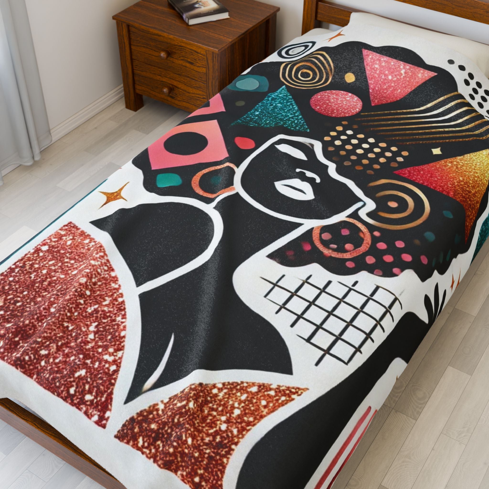 Crowned in Confidence – Plush Velveteen Blanket