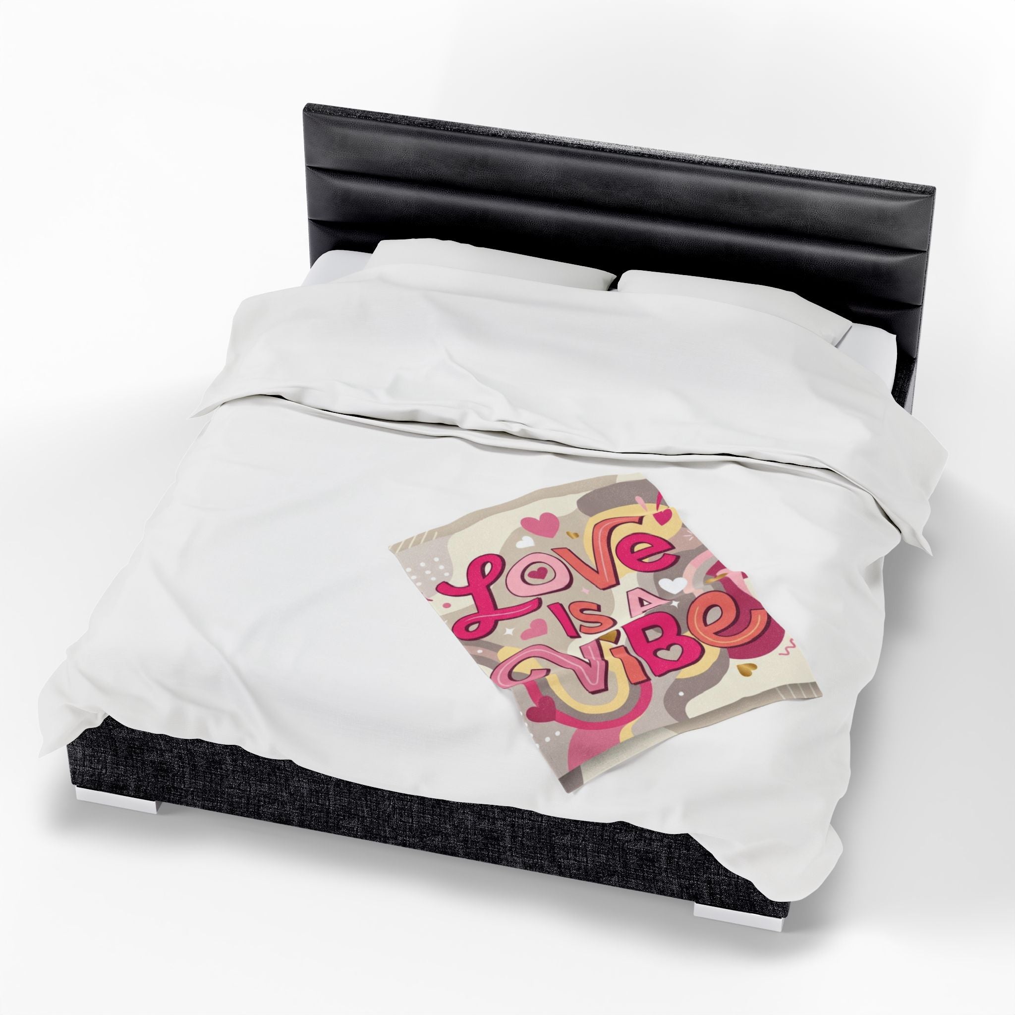 Love Is A Vibe – Plush Velveteen Blanket