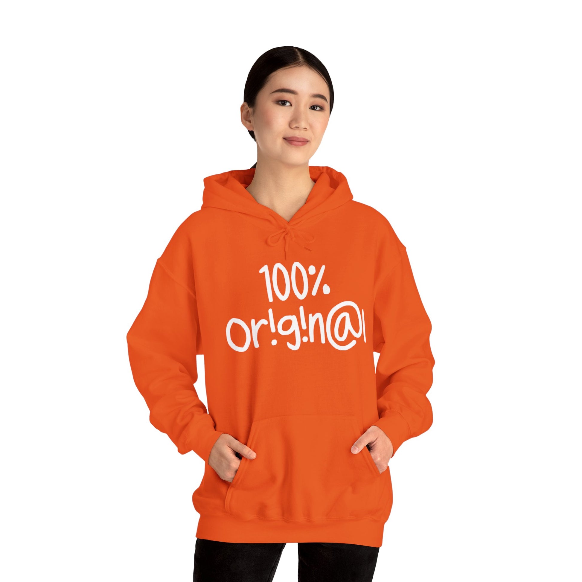 "100% Or!g!n@l" - Unisex Heavy Blend™ Hooded Sweatshirt - Creatively Designed Shop
