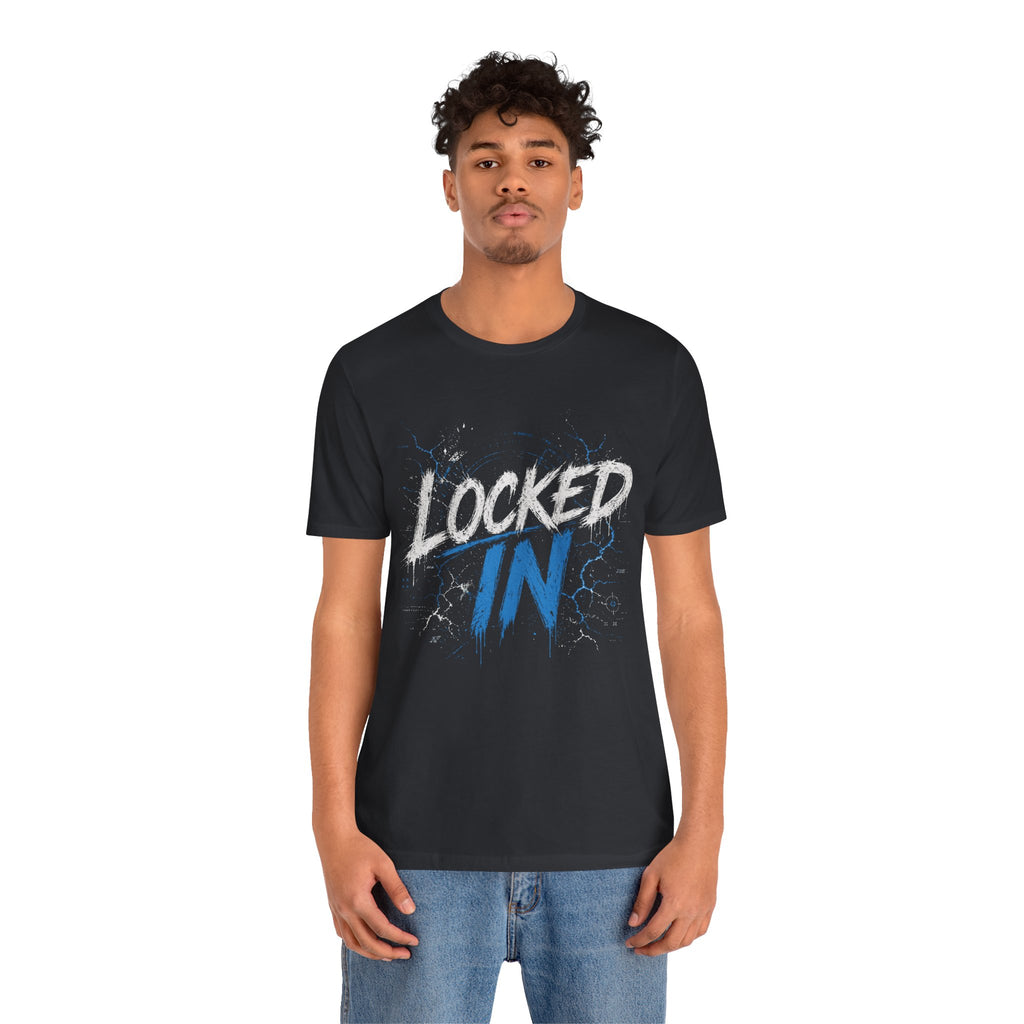 Locked In (Blue) - Jersey Short Sleeve Tee