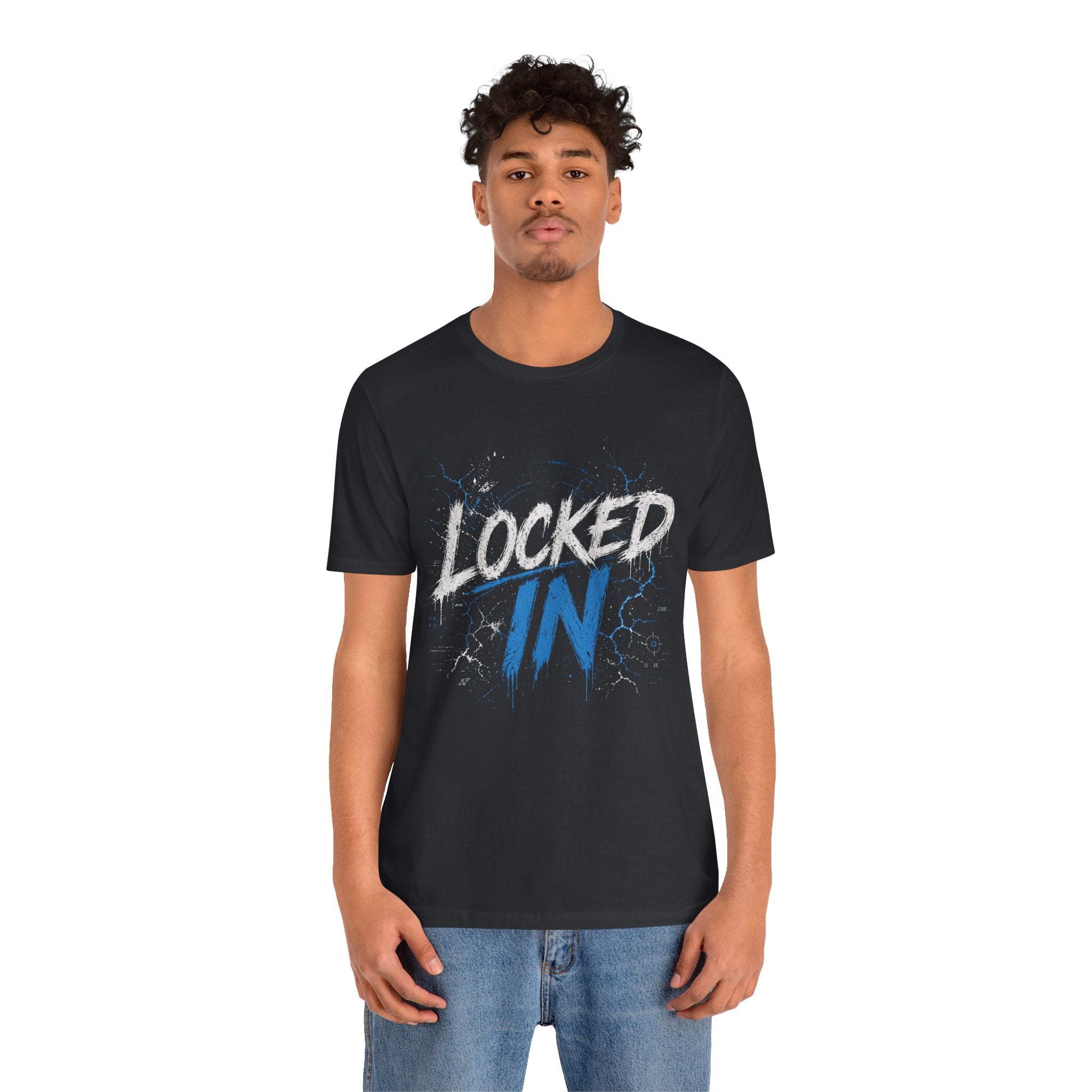 Locked In (Blue) - Jersey Short Sleeve Tee