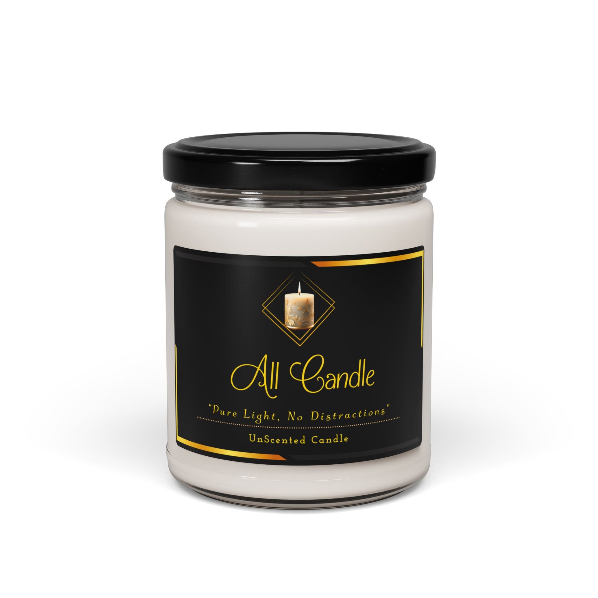 Unscented - Soy Candle, 9oz - Creatively Designed Shop