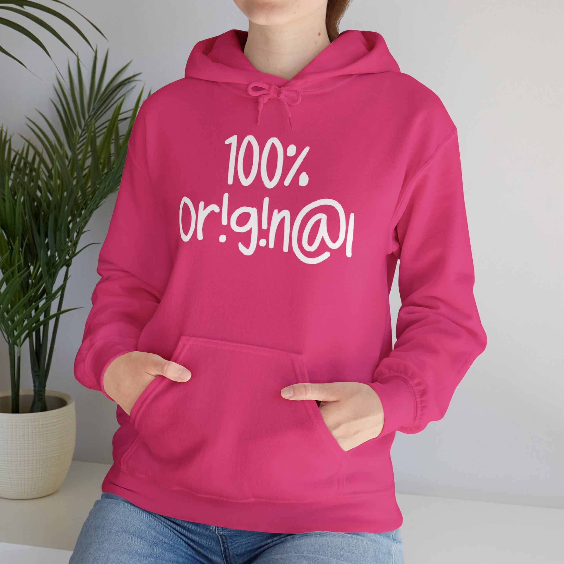 "100% Or!g!n@l" - Unisex Heavy Blend™ Hooded Sweatshirt - Creatively Designed Shop