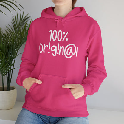 "100% Or!g!n@l" - Unisex Heavy Blend™ Hooded Sweatshirt - Creatively Designed Shop