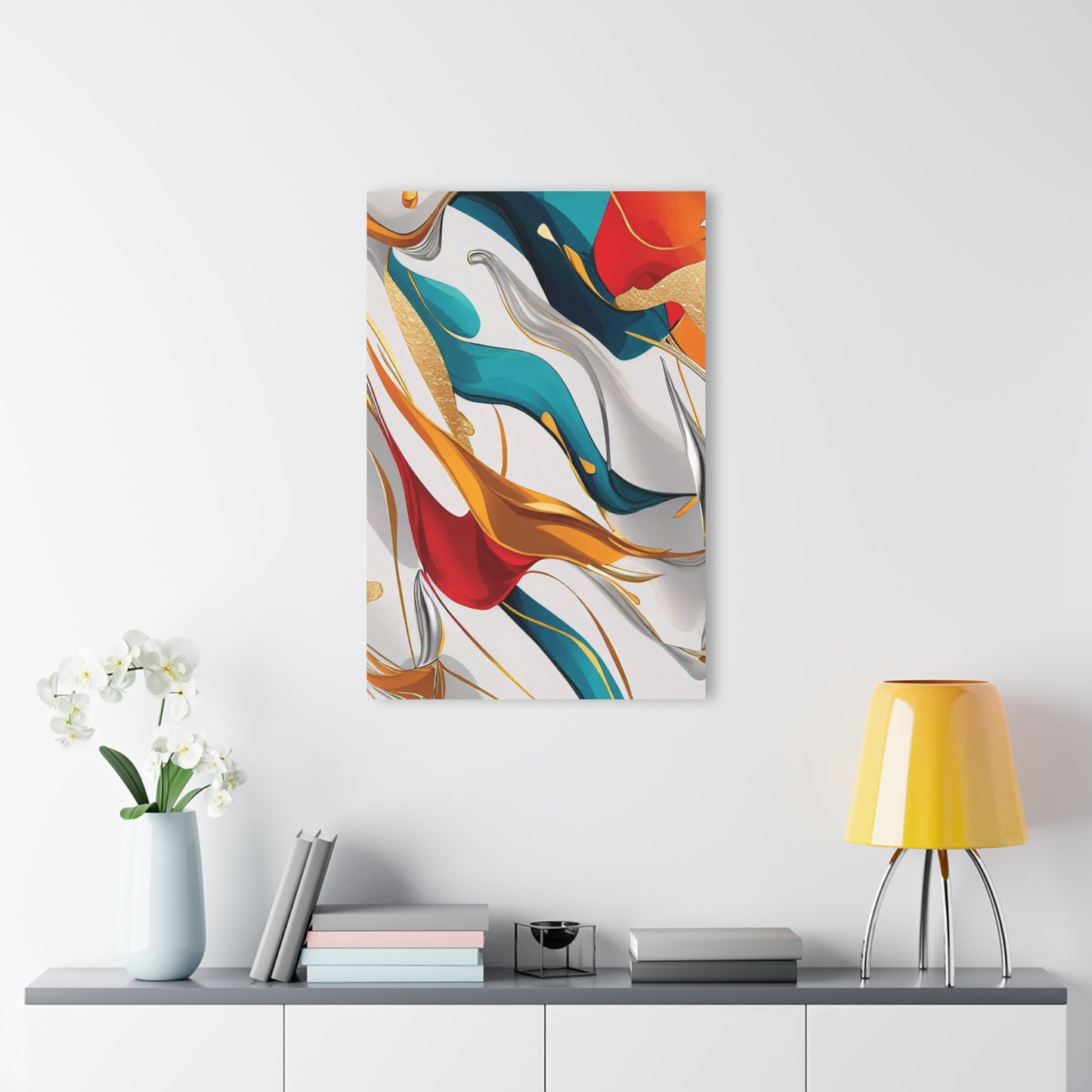 Multi-Colored Abstract - Acrylic Prints (French Cleat Hanging)