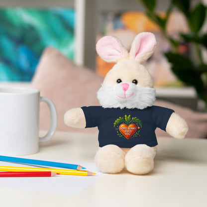 'Some Bunny Loves You' - Stuffed Bunny with Tee - Creatively Designed Shop