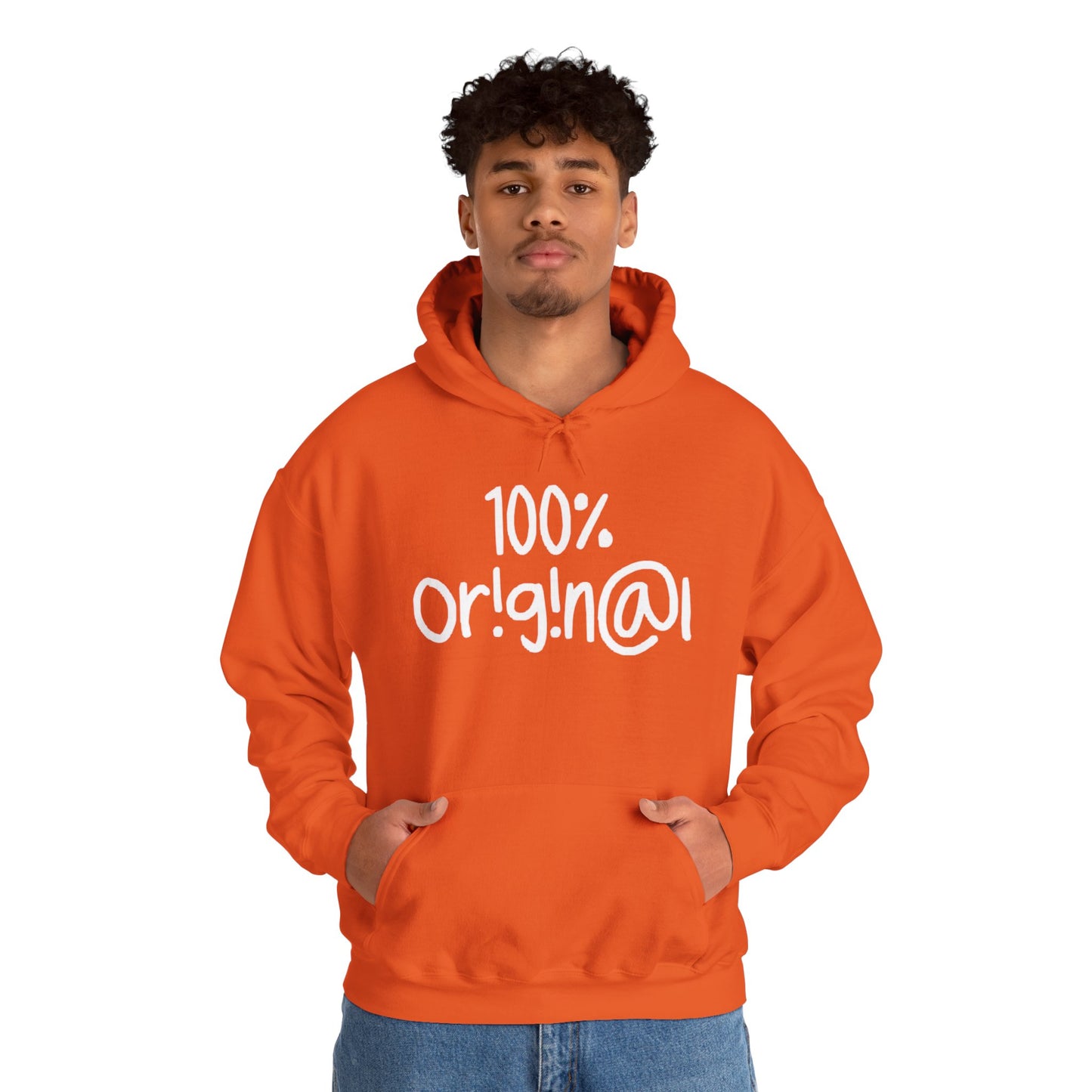 "100% Or!g!n@l" - Unisex Heavy Blend™ Hooded Sweatshirt