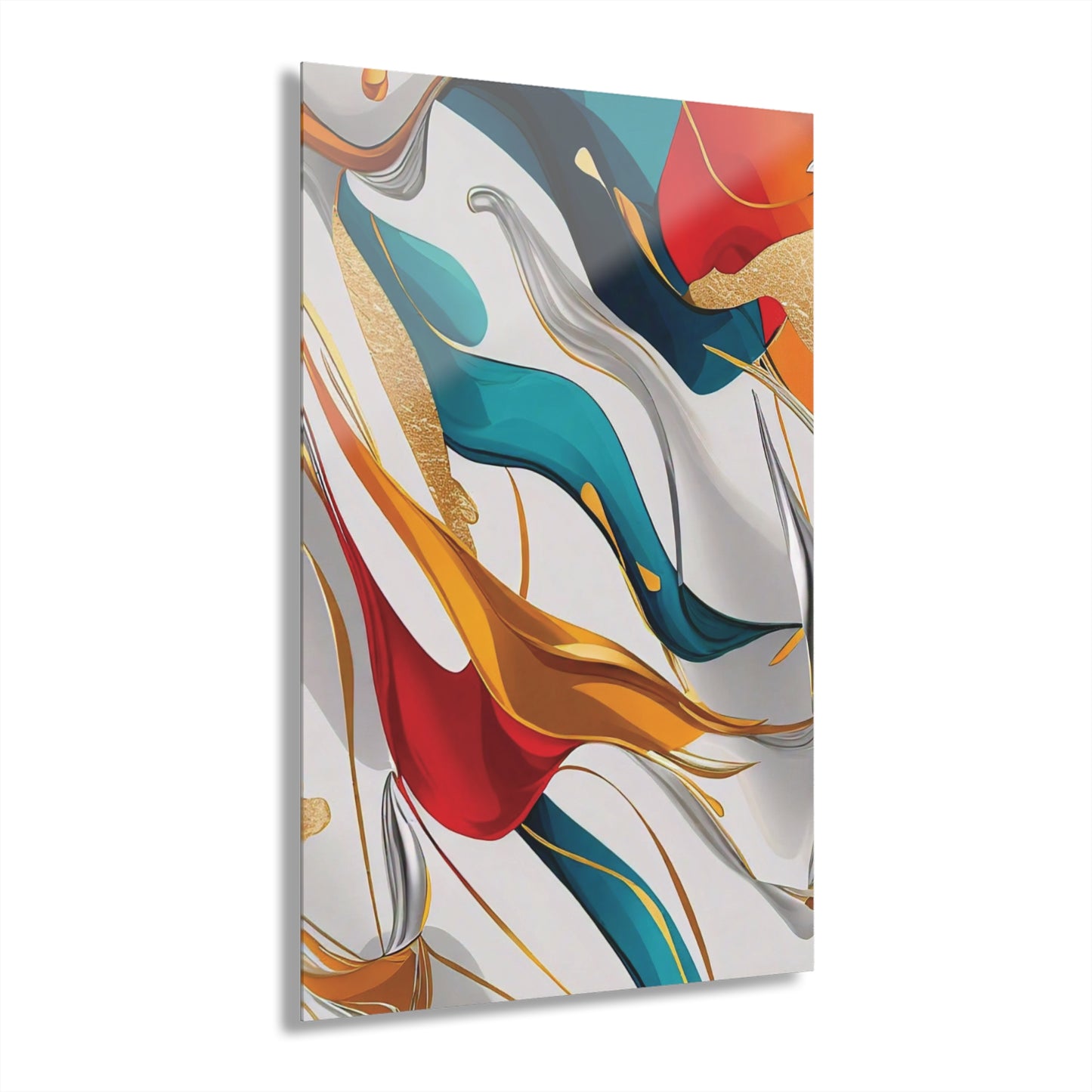 Multi-Colored Abstract - Acrylic Prints (French Cleat Hanging)