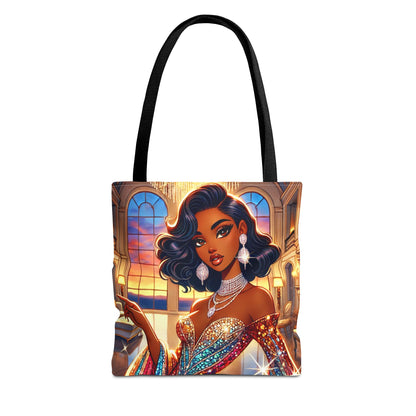 "Elegance Suits Me" (Hazel) - Tote Bag (AOP)