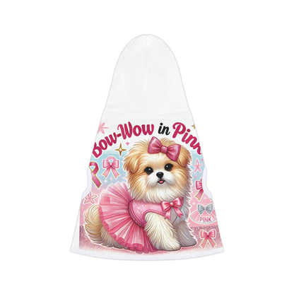 Bow Wow in Pink - Pet Hoodie