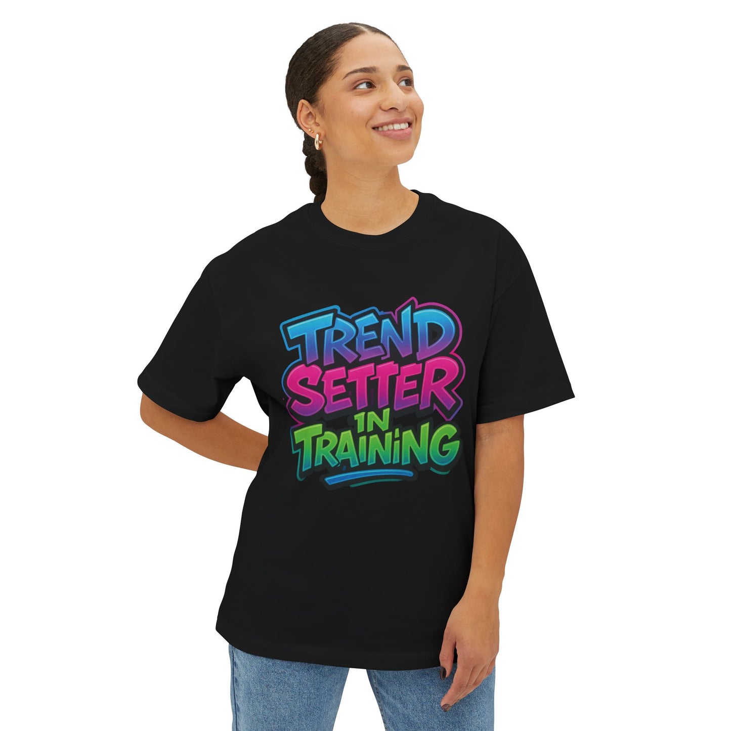 Trend Setter In Training - Unisex Oversized Boxy Tee