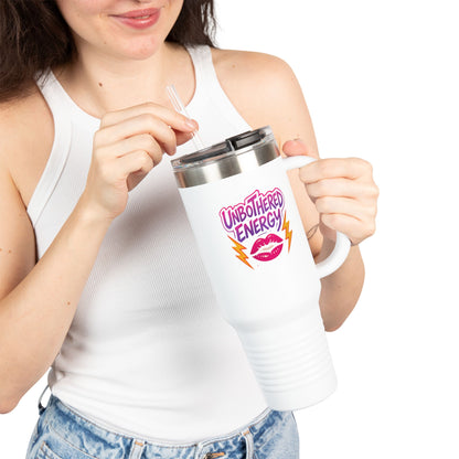 Unbothered Energy - Insulated Travel Mug, 40oz