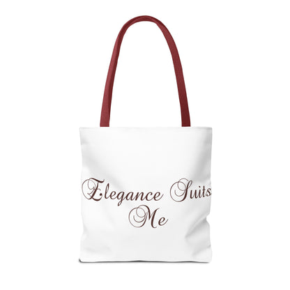 "Elegance Suits Me" (Purple) - Tote Bag (AOP)