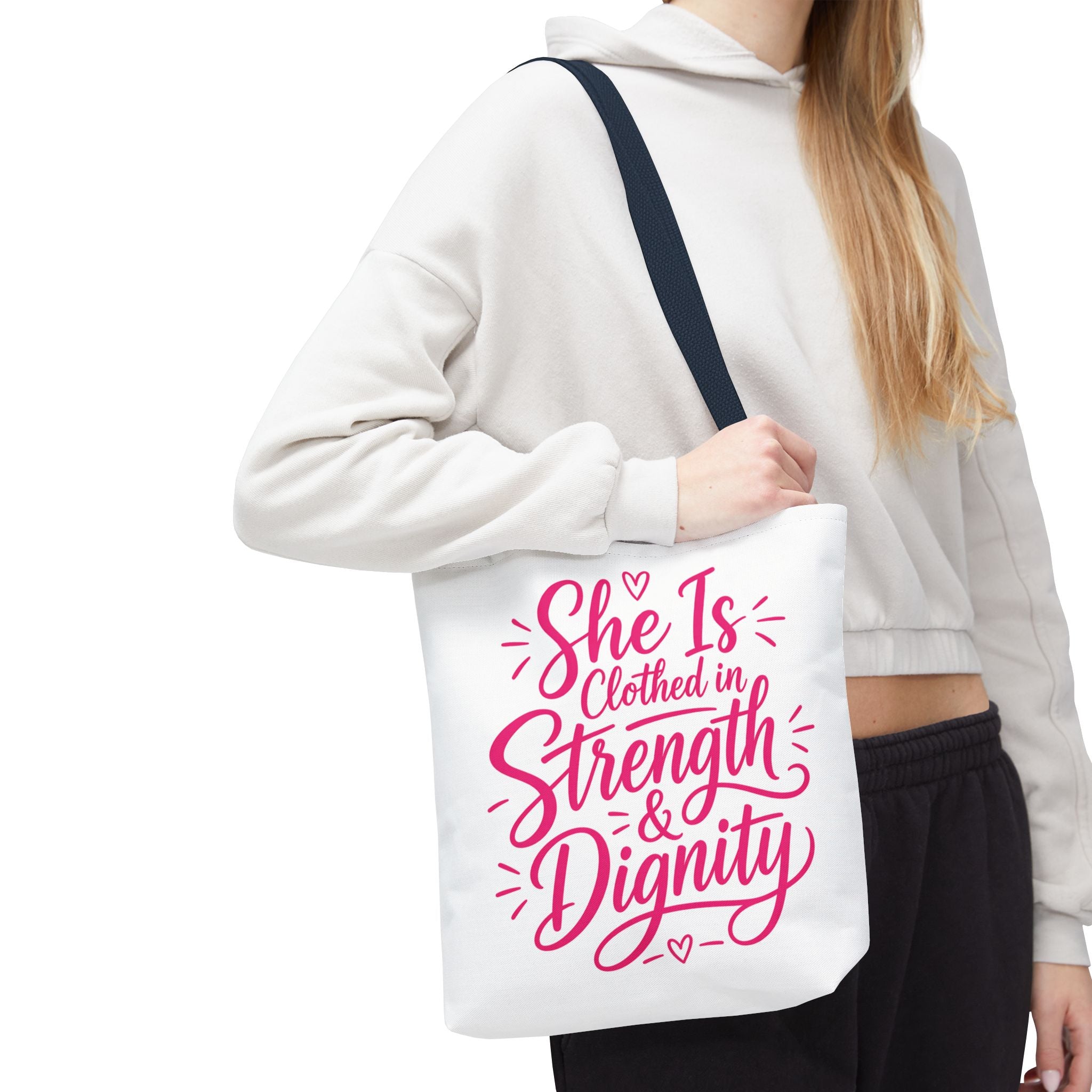 She Is Clothed in Strength & Dignity - Tote Bag