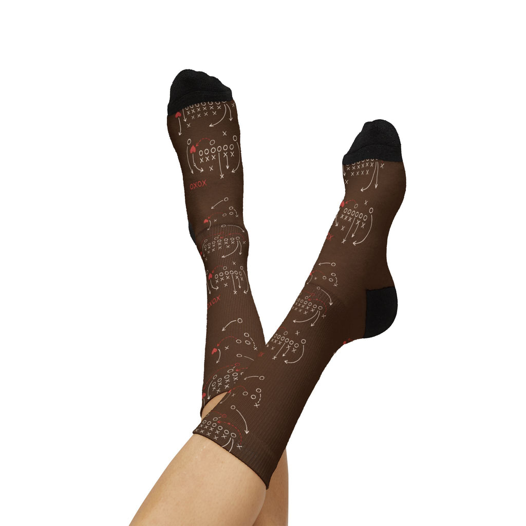 Football Playbook Socks
