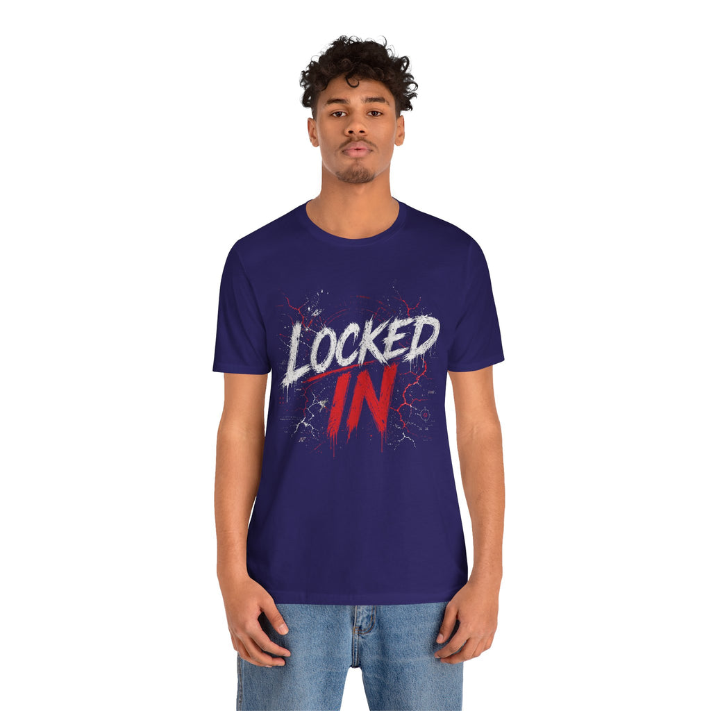 Locked In (Red) - Jersey Short Sleeve Tee