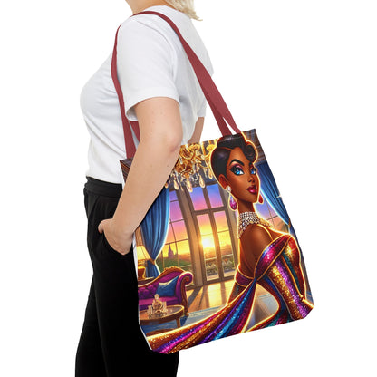 "Elegance Suits Me" - Tote Bag (AOP) - Creatively Designed Shop