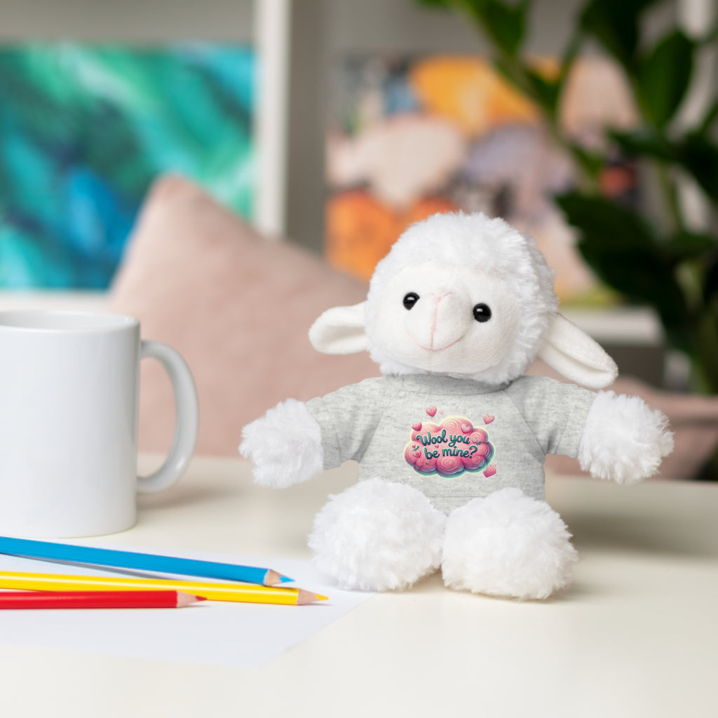 'Wool You Be Mine?' - Stuffed Sheep with Tee