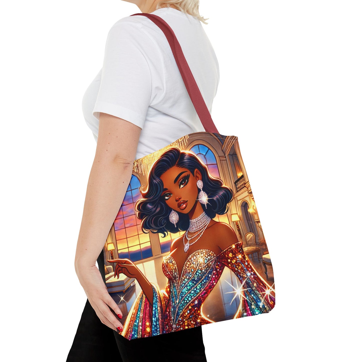 "Elegance Suits Me" (Hazel) - Tote Bag (AOP)
