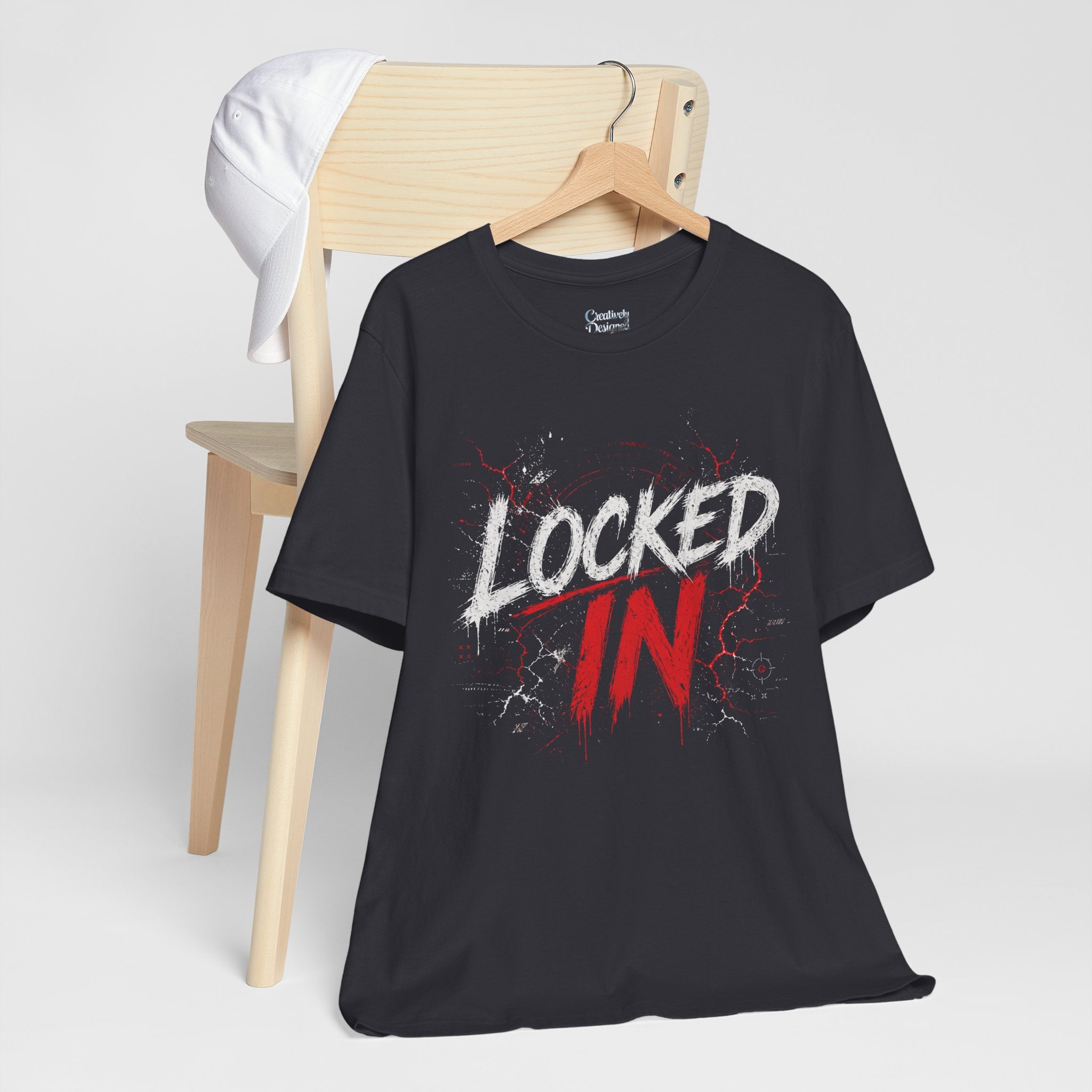 Locked In (Red) - Jersey Short Sleeve Tee
