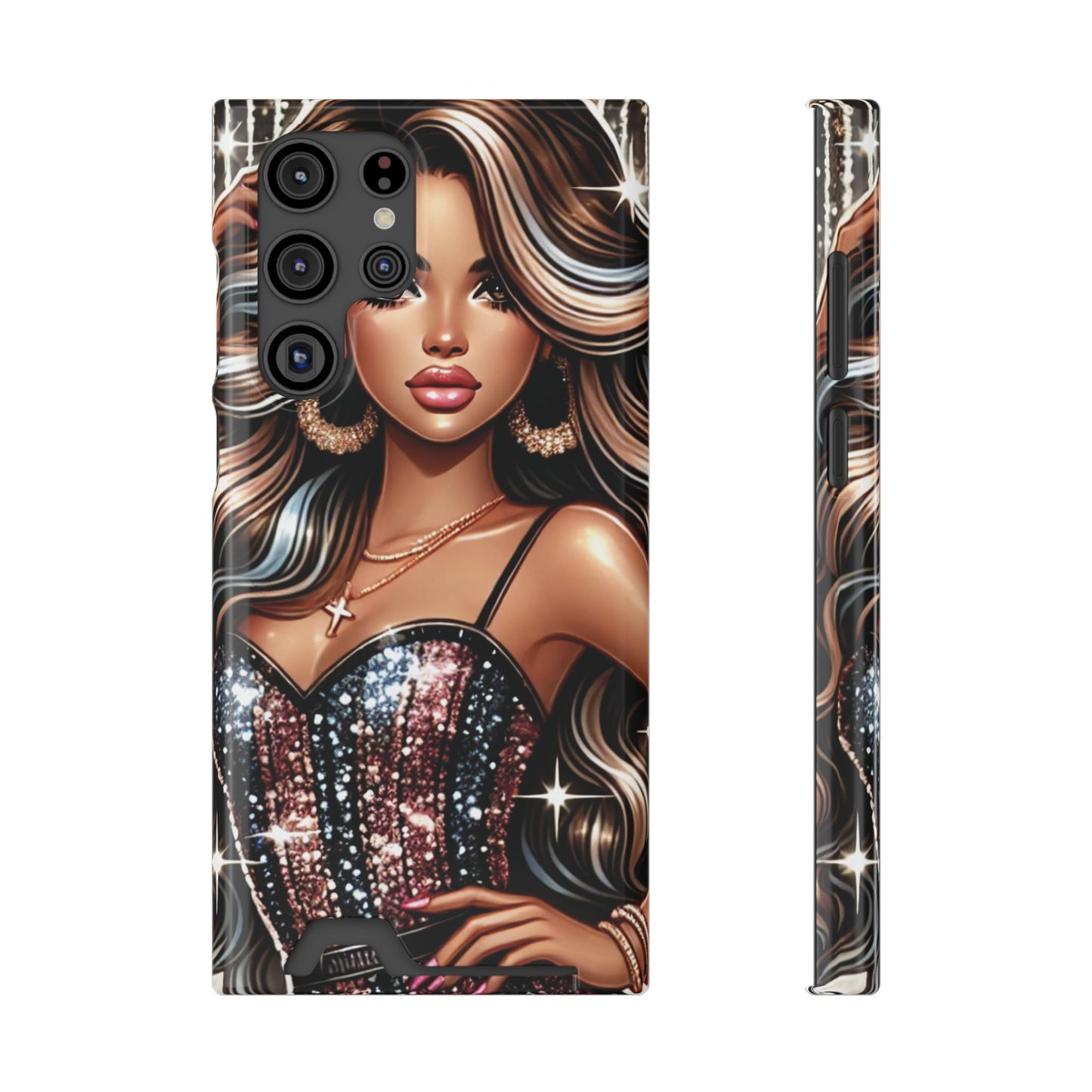 "Beautiful" - Phone Case With Card Holder