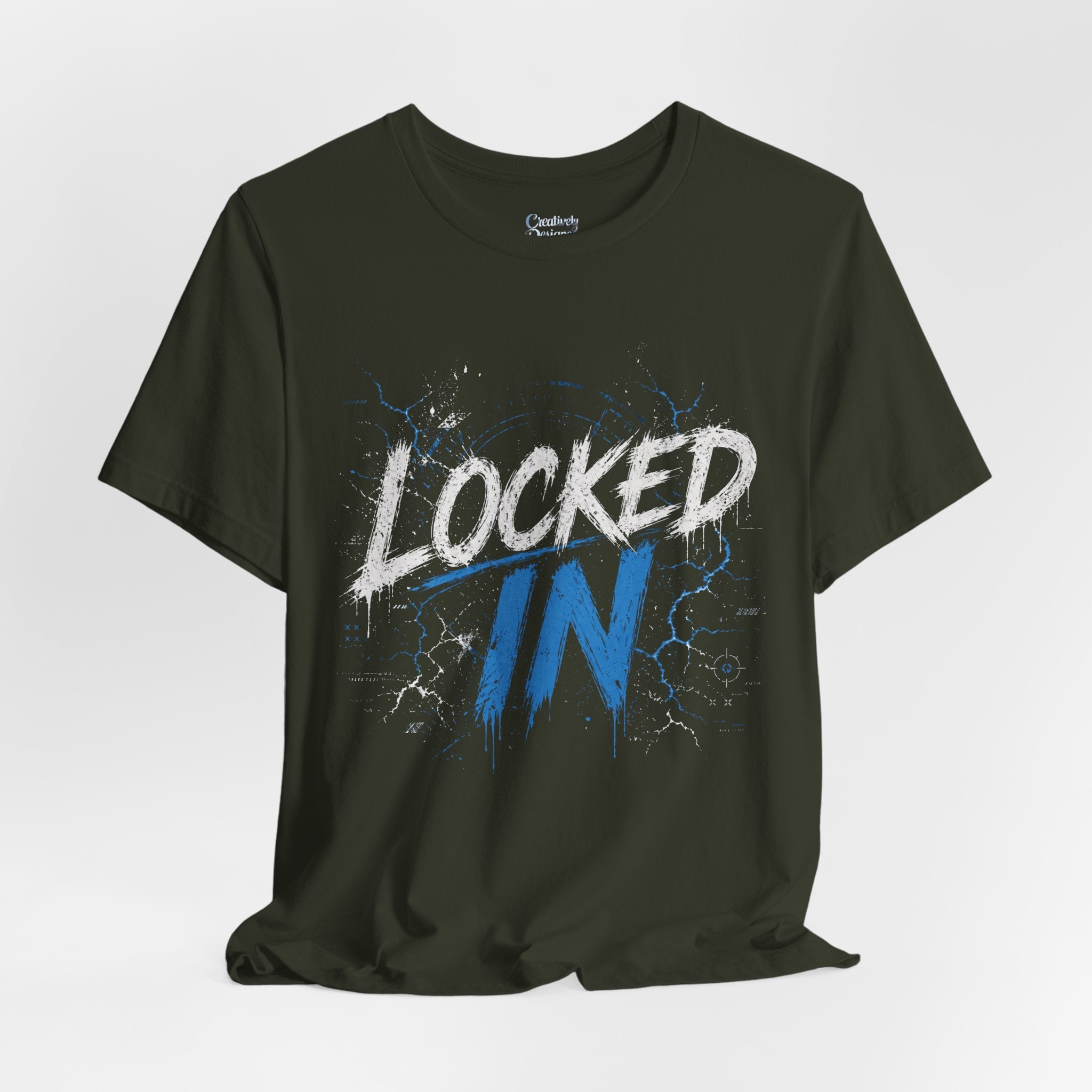 Locked In (Blue) - Jersey Short Sleeve Tee