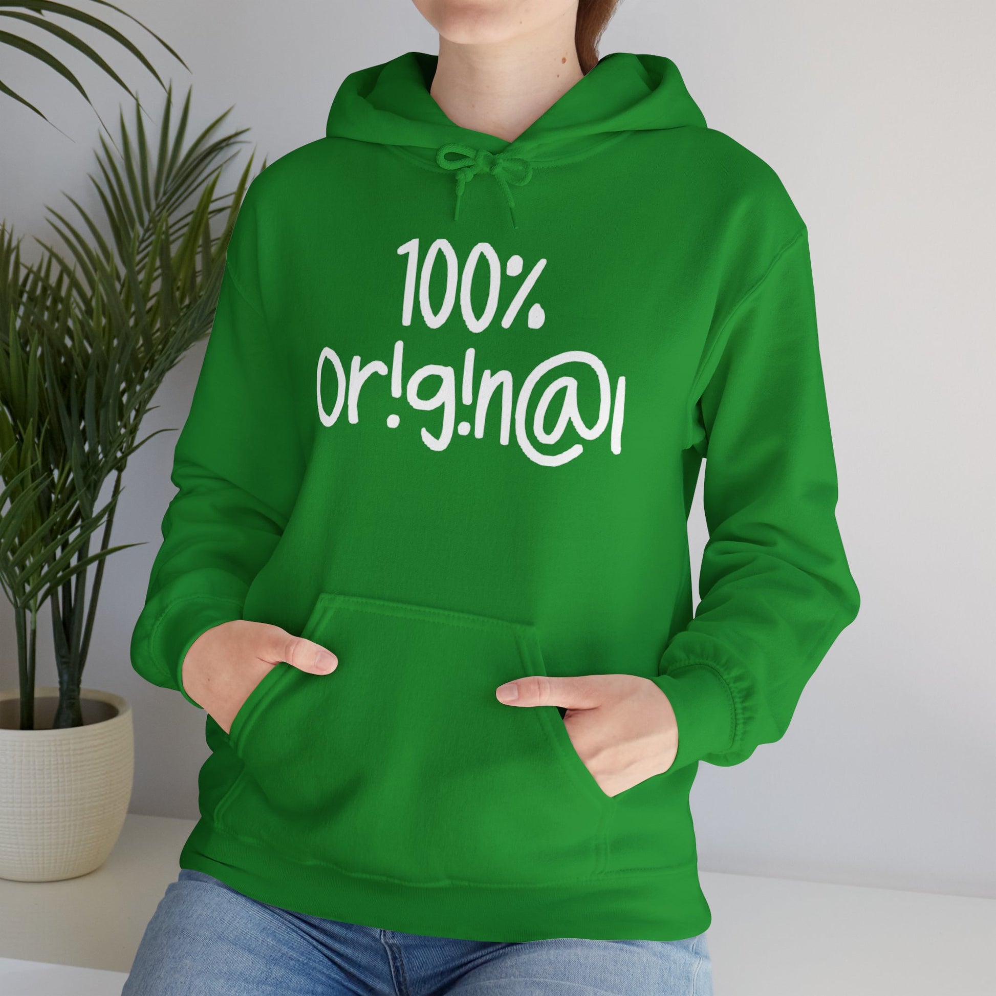 "100% Or!g!n@l" - Unisex Heavy Blend™ Hooded Sweatshirt - Creatively Designed Shop