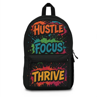 Hustle Focus Thrive (Black) - Backpack