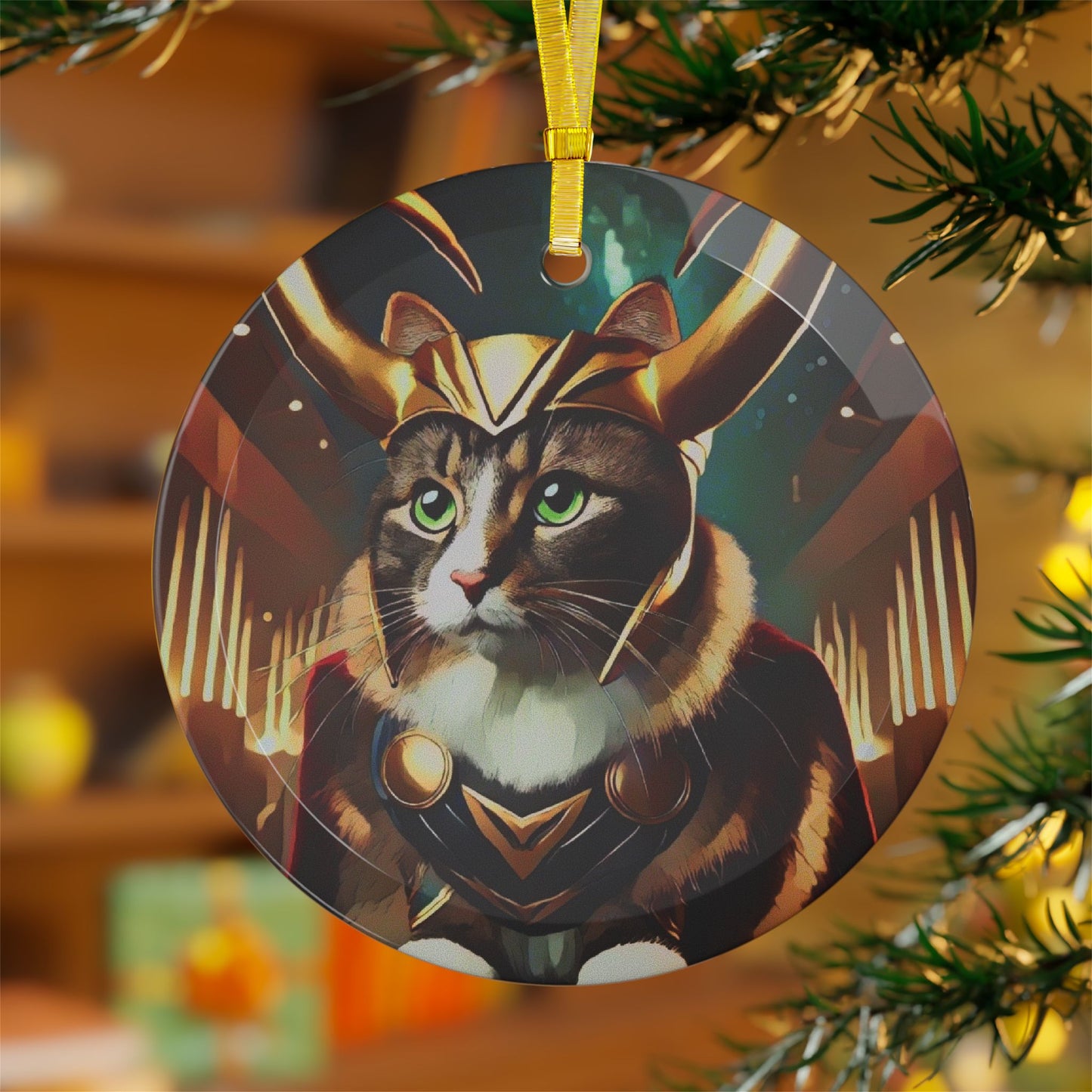 A Very Loki Christmas - Glass Ornaments - Creatively Designed Shop