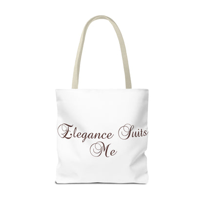 "Elegance Suits Me" (Purple) - Tote Bag (AOP)