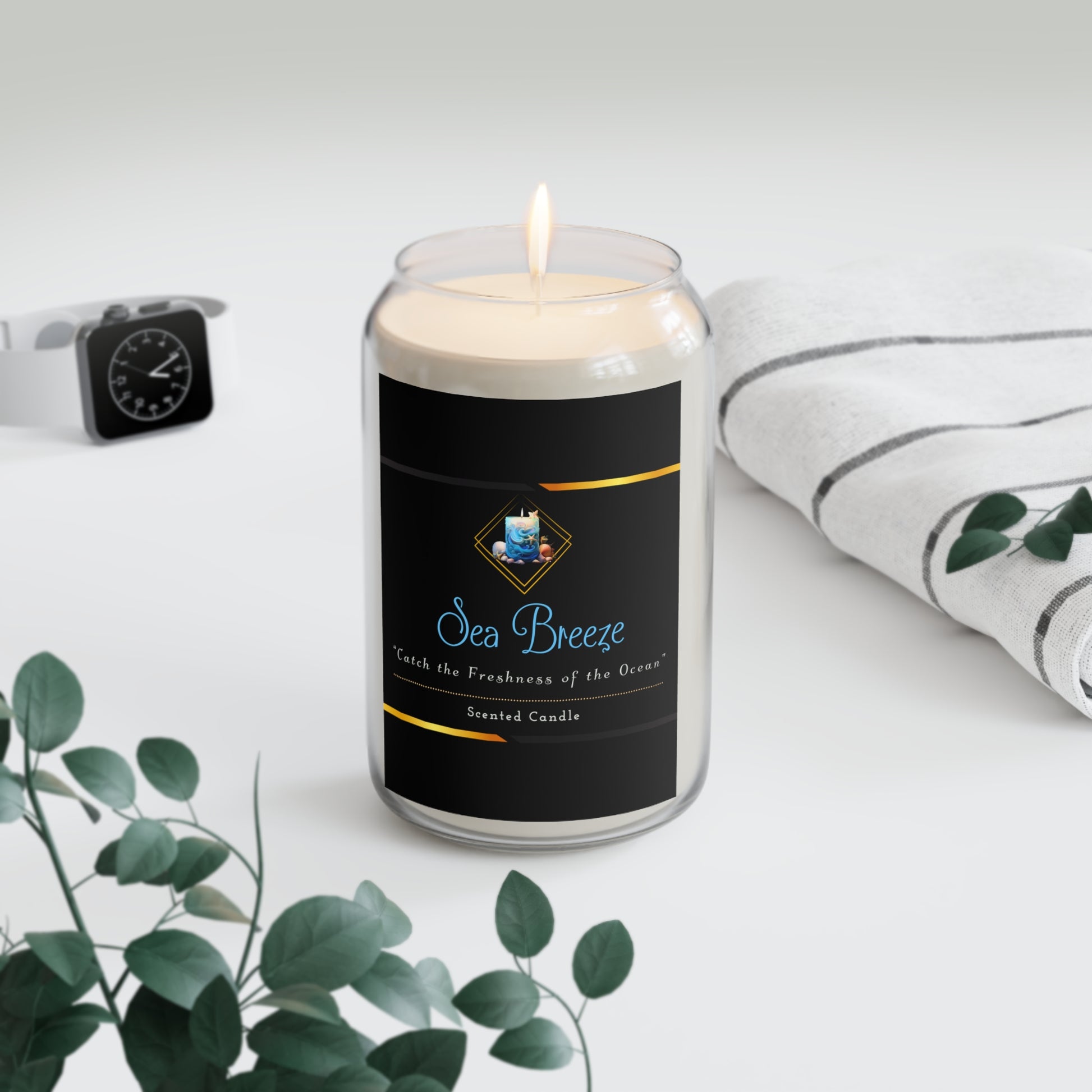 Sea Breeze - Scented Candle, 13.75oz - Creatively Designed Shop