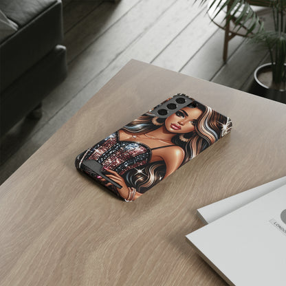 "Beautiful" - Phone Case With Card Holder - Creatively Designed Shop