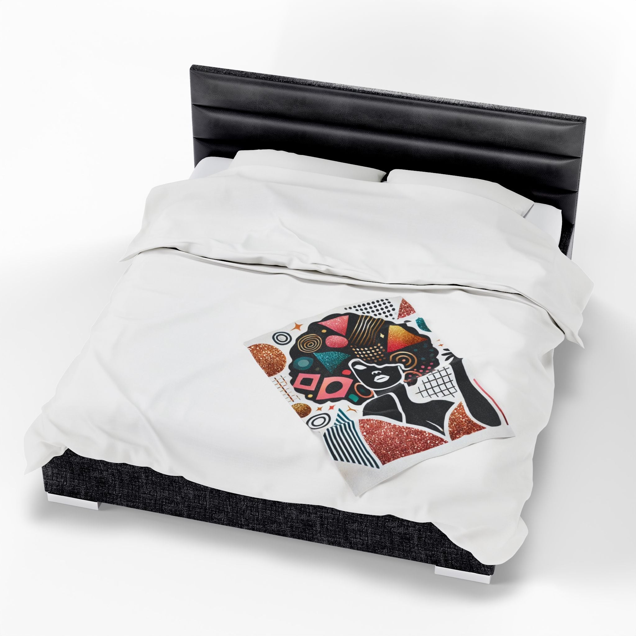 Crowned in Confidence – Plush Velveteen Blanket