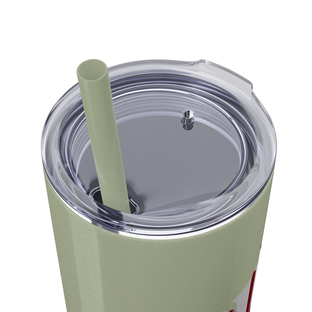 Drink Like A Boss - Skinny Tumbler with Straw, 20oz
