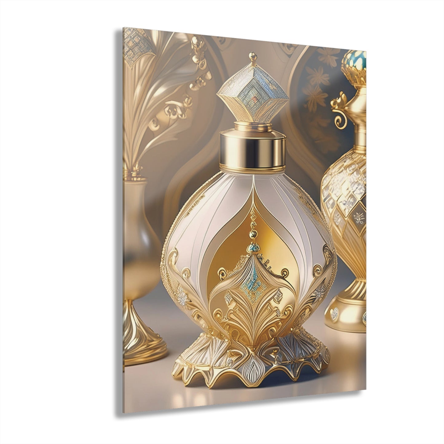 Elegant Perfume Art - Acrylic Prints (French Cleat Hanging)