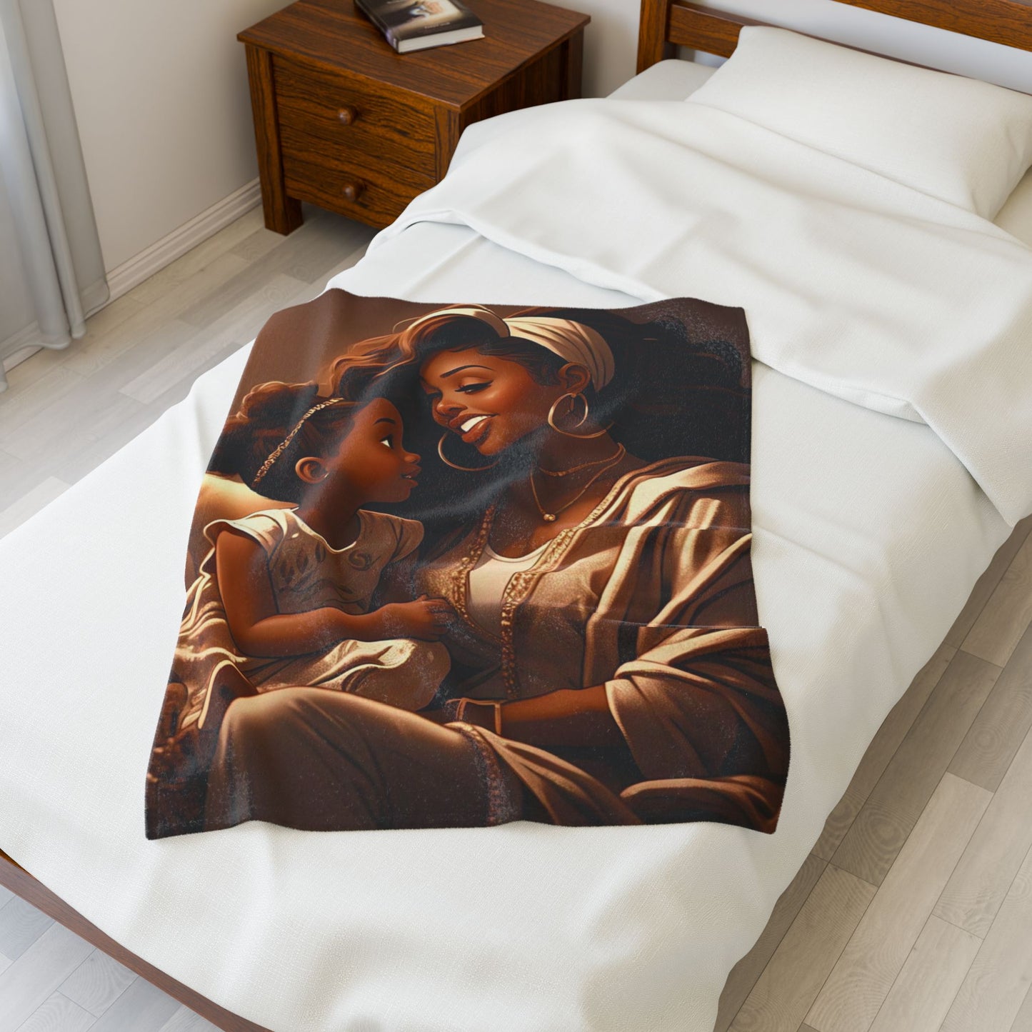A Mother's Love - Velveteen Plush Blanket