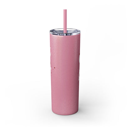 Beauty Speaks - Skinny Tumbler with Straw, 20oz - Creatively Designed Shop